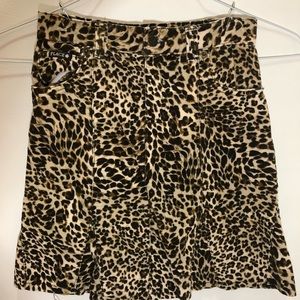 Children’s Place Leopard Print Corded Skirt